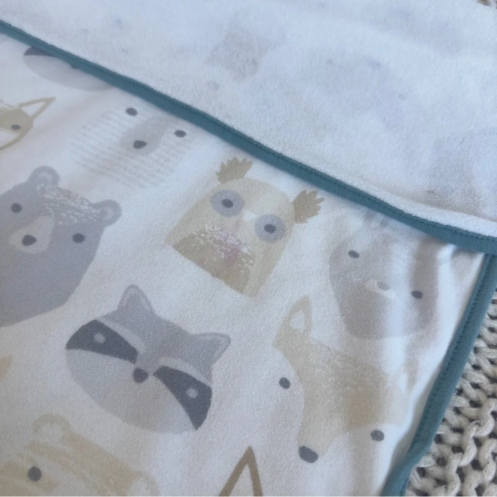 TWO Cloud Island Unisex Baby Hooded Towels